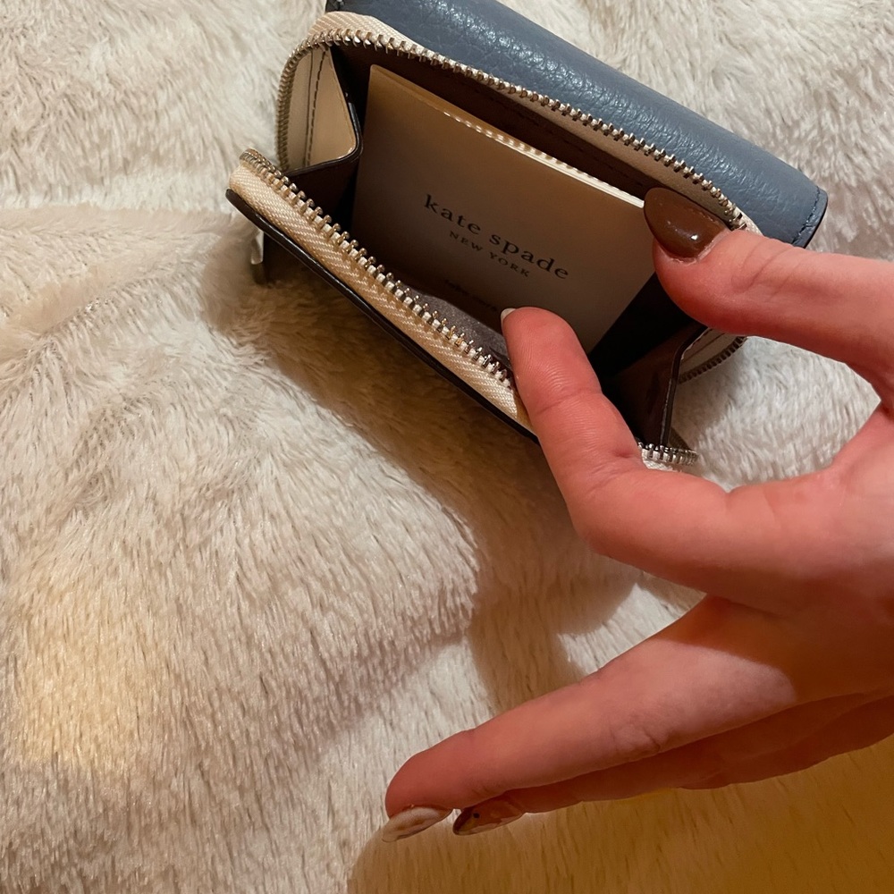 Kate Spade Slate Blue and Brown Wallet - Picture 5 of 5
